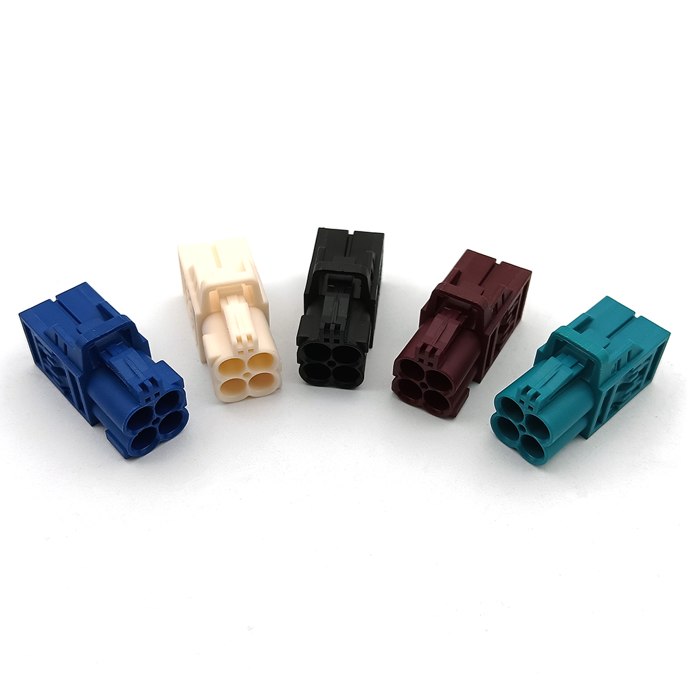 Quad Rosenberger Version Mini Fakra Female Cable Connector