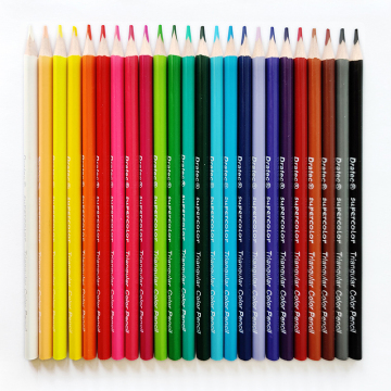 24 Colors Professional Oil-Based Drawing Pencils with EN71 Certificate in Gift Box