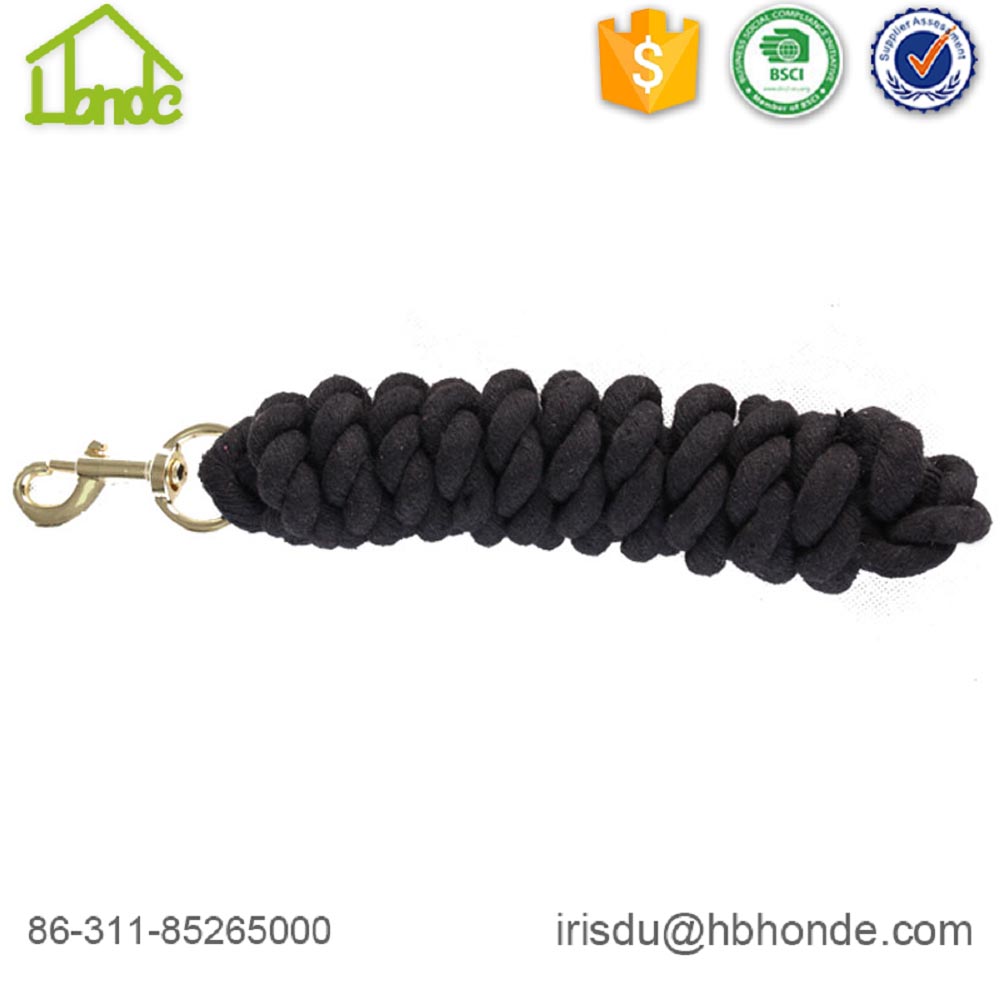 black cotton lead rope