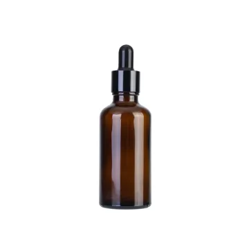 Cosmetic Essential Oil Bottle Black Plastic Lid