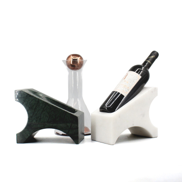 Popular Hot Selling Vintage White Green Wine Display Rack - Kitchen Furniture & Food Service Marble Decorative Wine Rack