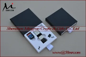 Fabric Linen USB SD CF Card Storage Box Case Holder