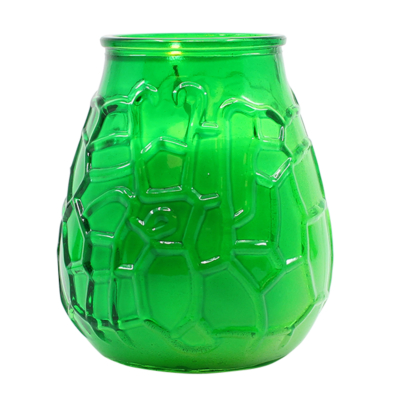 Свечка са шкляной банкі з алеем цытранелы для вулічных свечак