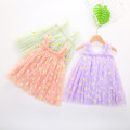 Kids Flower Print Summer Casual Dress Clothing