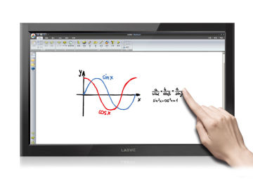 32 / 64 Points Finger Touch Infrared Multi-touch Screen Anti Glare  78" For Education , Pc