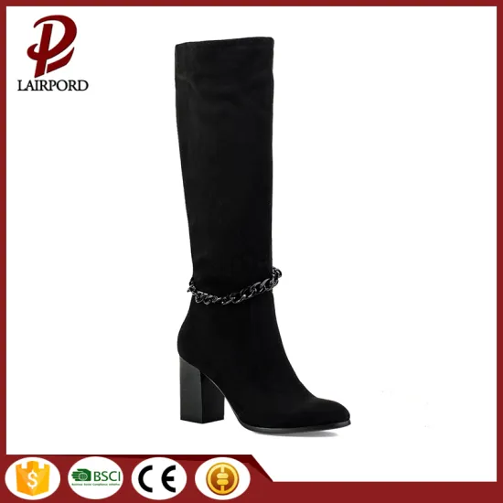 hot sale popular chain fastener boots women