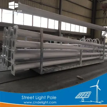 DELIGHT 12 Foot Wind Solar Aluminum Light Pole