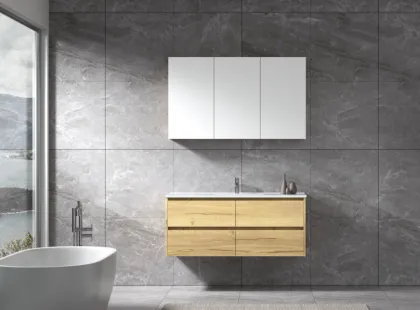 Makeup Wall Hung Sliding Door Bathroom Cabinet