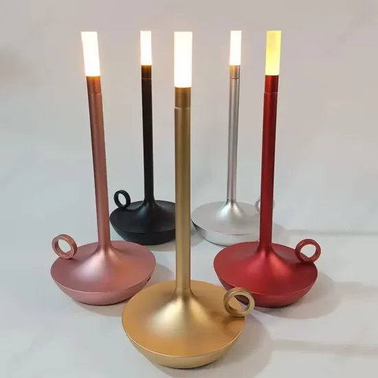 Rechargeable Touch LED Candle Lamp for Camp Table and Dinner Atmosphere Reading Light