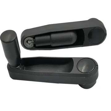 Black color Polyamide Crank Handles with matte finish