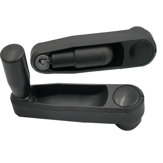 Black color Polyamide Crank Handles with matte finish