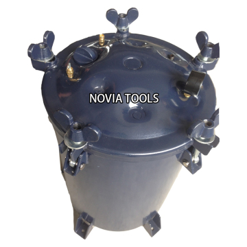 20, 40, and 60L/Qt High Volume Low Pressure (HVLP) Paint Tanks with Bottom Drain and Air Exit - PT-60(40,20)B