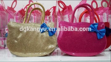 Eco-friendly PVC glitter leather fabric