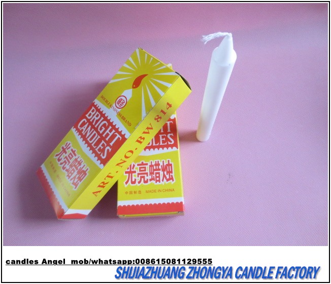 white household plain candles export