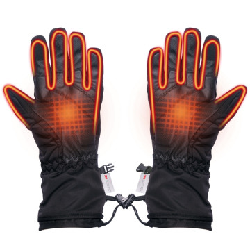 Waterproof Heated Ski Gloves with Touch Screen Capability and Temperature Control