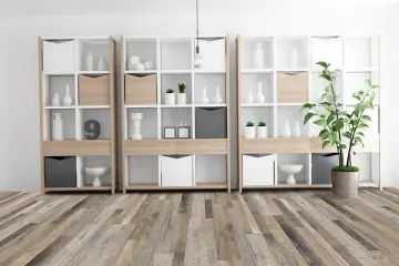 4.0MM Fiberglass wood emboss Commercial Vinyl Planks Lvt Flooring