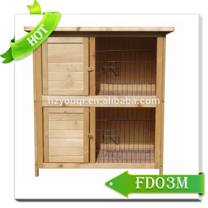 Outdoor Eco-Friendly Wooden Rabbit Cage large cages for rabbits FD03M