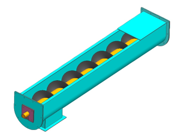 Factory Direct Heat Resistant Auger Spiral Screw Conveyor