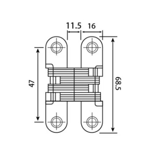 Сверхмощная из нержавеющая сталь скрытая шарнир