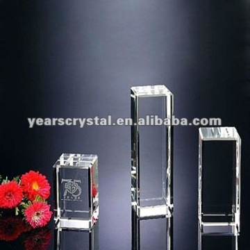 crystal blank block for custom laser engraving
