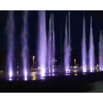 Fontaine musicale de lumière extérieure