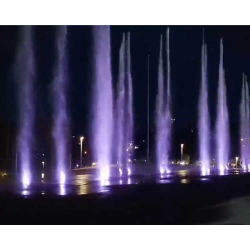 Square Music Dry Spray Fountain design outdoor light musical fountain Manufactory