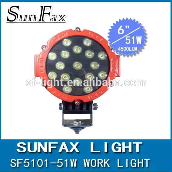 Newest model 3w high intensity Epsitar LEDs 51w led work light, 12V 24V truck led work light