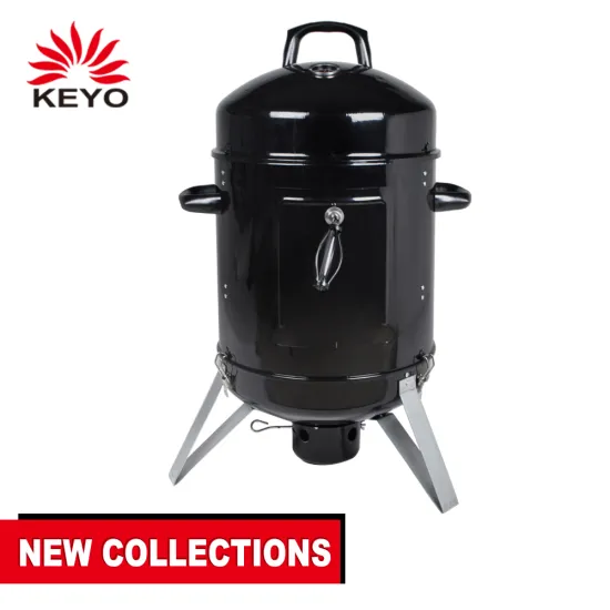 Indoor vertical 2 in 1 smokeless grill luxury BBQ charcoal smoker grill for window