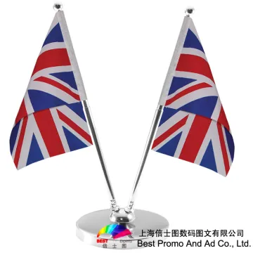 Wooden Flag Pole and Stand Table Flag