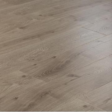 EIR cálido gris v-goove roble laminado suelos