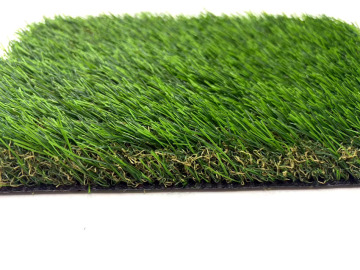 Colorful artificial grass used for courtyard landscape