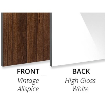 Vintage Allspice/High Gloss White Aluminium Composite Panel