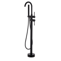 Brass European Style Floor Mounted Tub Filler Bathroom Shower Faucet Freestanding Bathtub Faucet Floor Stand Tap