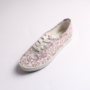 Buy ladies flower canvas shoes for women