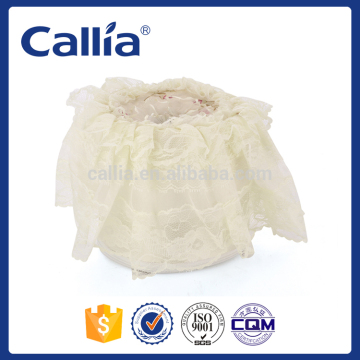 Callia Plastic Tissue Box with lace cloth