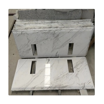 Volakas White Marble Countertops: Precut Designs for Kitchen Islands