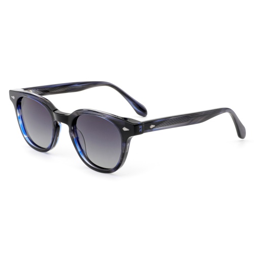 Vintage Round Acetate Sunglasses