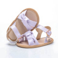 Purple Leather Soft Sole Baby Sandals