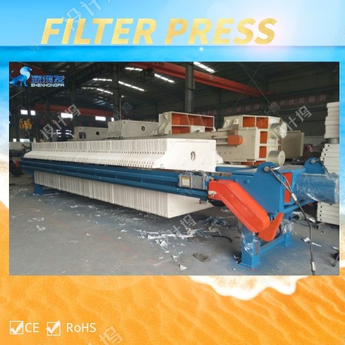 Chamber electric mechanical compacting filter press