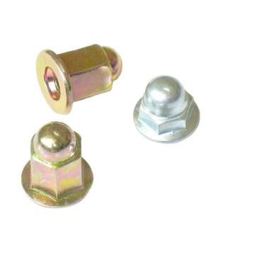 Hochwertige Kappenflanschmuttern: Größen 6 mm bis 12 mm, Materialien M2,5 bis M160, erhältlich in Metall- und Nylonkreuzverzögerungen