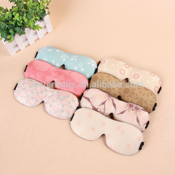 Fashion design luxury eye mask travel eye cover blindfold for sleeping