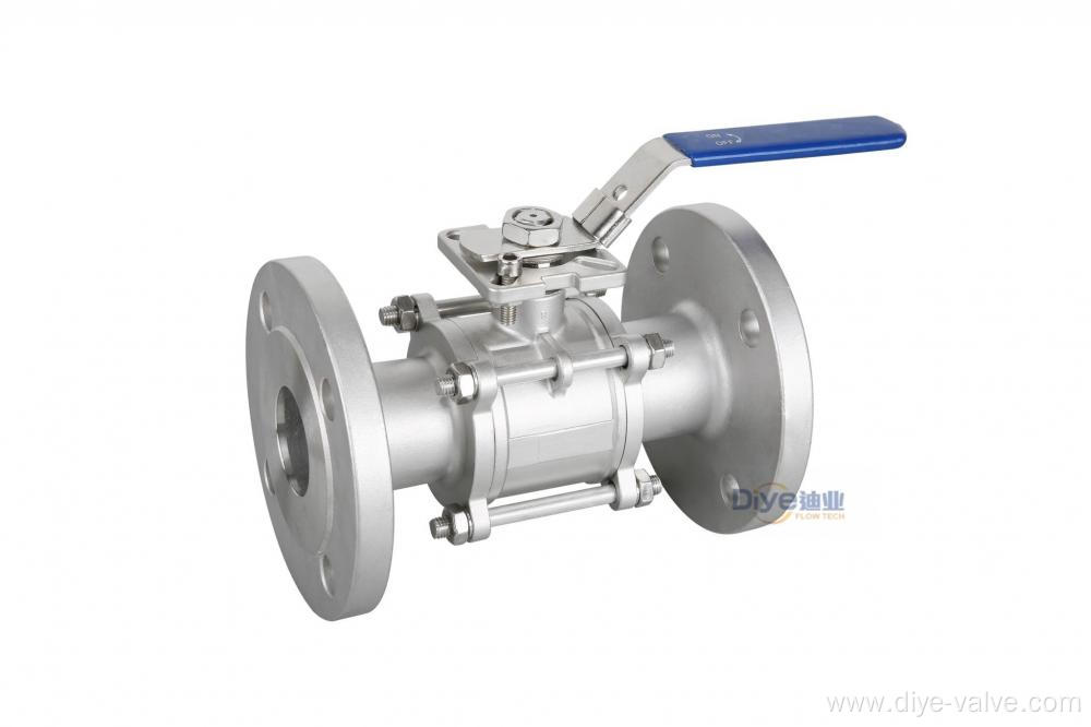 Stainless steel 3PC Flange Ball Valve