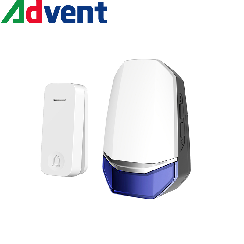 Kinetic Wireless Doorbell With LED Night Light