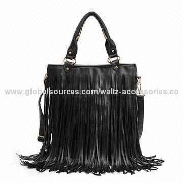 Best Selling Black Women's Handbag with Tassel, Available in Various Colors/Designs