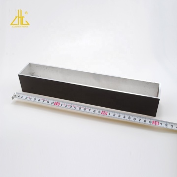 Ukuran ekstrusi tabung berongga aluminium persegi panjang 300x100 hingga 350x100mm