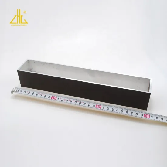Rectangular Aluminum Square Hollow Tubes Extrusion Sizes 300x100 to 350x100mm