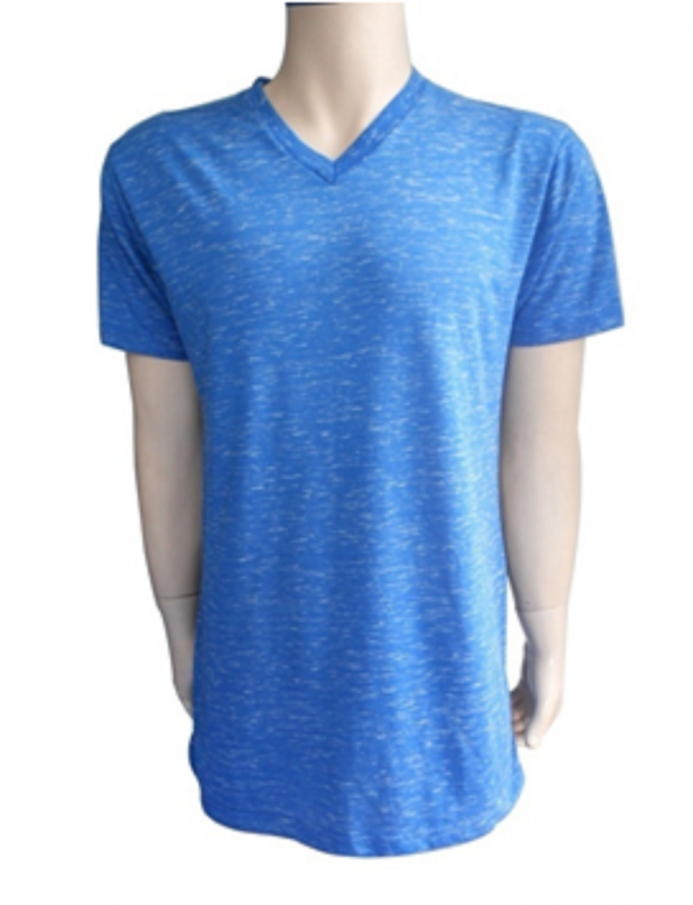 blue men's short sleeve t-shirt