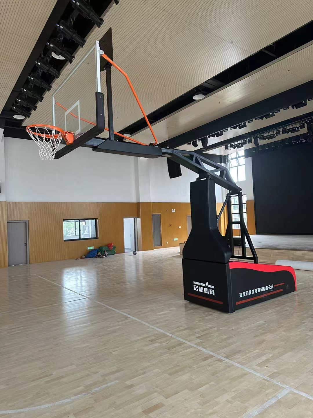 electric basketball hoop stand (1)