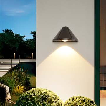 Lampada a parete da esterno a LED nero 85V ~ 260 V Luce a parete impermeabile in alluminio