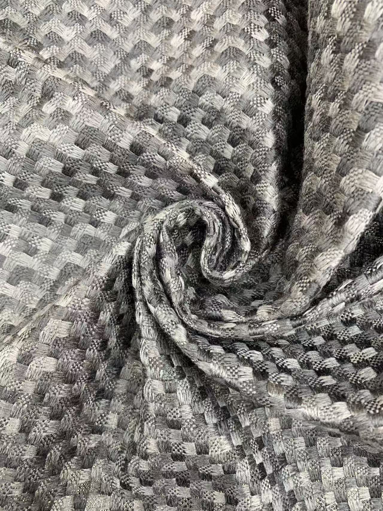 Checkered Linen Fabric for Sofa